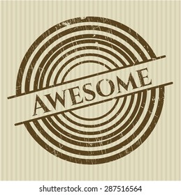 Awesome rubber grunge stamp