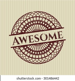 Awesome rubber grunge stamp