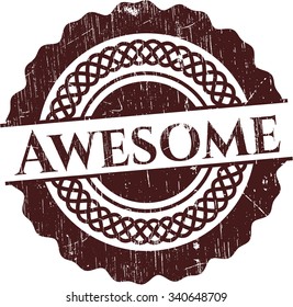 Awesome rubber stamp
