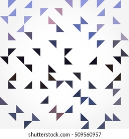 Awesome seamless pattern with colorful triangles on a white background