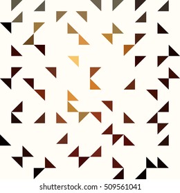 Awesome seamless pattern with colorful triangles on a white background