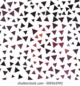 Awesome seamless pattern with colorful triangles on a white background
