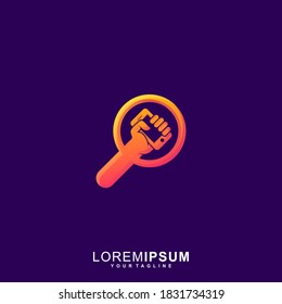 Impresionante icono de dispositivo de búsqueda Premium