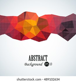 Awesome shape geometric background with 3d effect