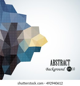 Awesome shape geometric traingles background with 3d effect
