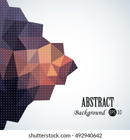 Awesome shape geometric traingles background with 3d effect