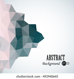 Awesome shape geometric traingles background with 3d effect