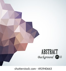 Awesome shape geometric traingles background with 3d effect