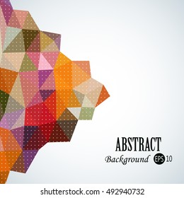 Awesome shape geometric traingles background with 3d effect