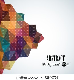 Awesome shape geometric traingles background with 3d effect