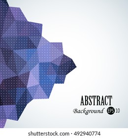 Awesome shape geometric traingles background with 3d effect