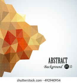 Awesome shape geometric traingles background with 3d effect