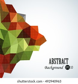 Awesome shape geometric traingles background with 3d effect