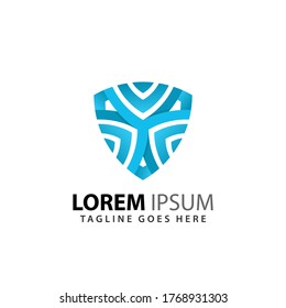 Awesome Shield Arrow Spinning Logos Design Vector Illustration Template