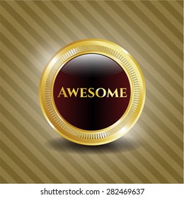 Awesome shiny badge