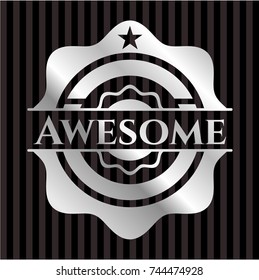 Awesome silver shiny emblem