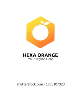 awesome simple cube orange logo vector, icon, element, and template for company