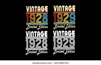 Awesome since 1928 to 1929 ,Vintage T shirt bundles .97 year old Vintage. 
