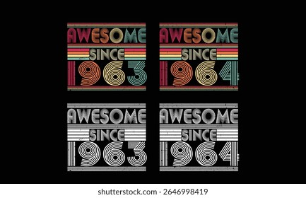  Incrível desde 1957 a 1958, Vintage T shirt bundles .68 anos Vintage. 