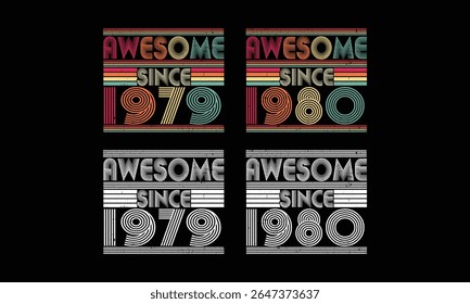 Awesome since 1979 to 1980 ,Retro Vintage bundles .45 year old Vintage. Birthday vintage gift.