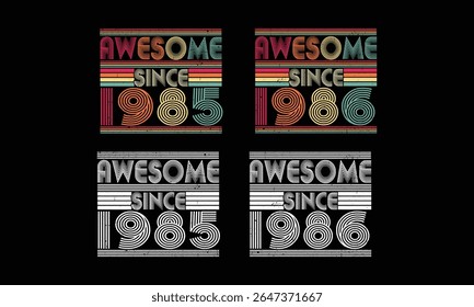 Incrível desde 1985 a 1986, retro Vintage bundles .39 anos Vintage. Presente vintage de aniversário.