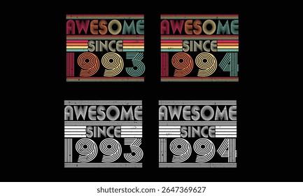 Incrível desde 1993 a 1994, retro Vintage bundles .31 ano Vintage. Presente vintage de aniversário.