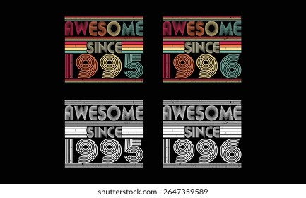 Impressionante desde 1995 a 1996, Retro Vintage bundles .29 anos Vintage. Presente vintage de aniversário.
