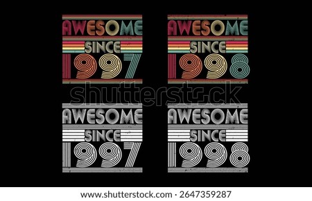 Awesome since 1997 to 1998  ,Retro Vintage bundles .27 year old Vintage. Birthday vintage gift.
