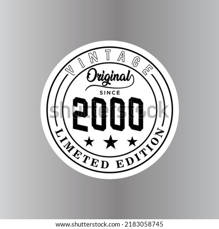 Awesome since 2000 Aged to Perfection. Awesome Birthday since 2000 Retro Vintage