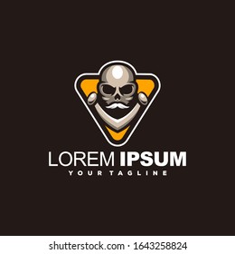 fantastisches Logo für Schädelkopf