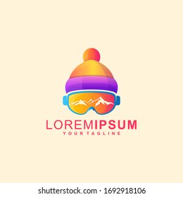 Impresionante logotipo Gogler Premium de Nieve