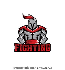 awesome spartan esport logo for your game team.