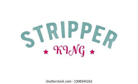 awesome stripper king logo for strip clubs.