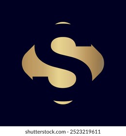 Awesome style S letter vector logo design