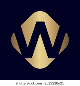 Awesome style W letter vector logo design