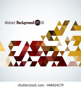 Awesome Stylish Geometric background with colorful triangles