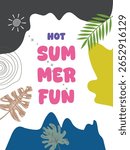Awesome summer fun poster for postering with vector illustration format