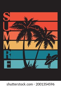 awesome summer t-shirt designs vector typography