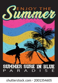 awesome summer t-shirt designs vector typography