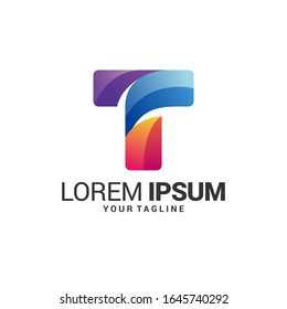 Awesome T Letter Logo Template