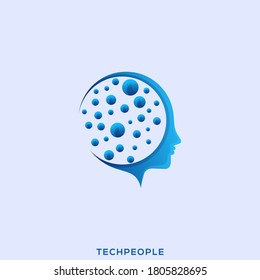 Awesome Tech People Premium Logo