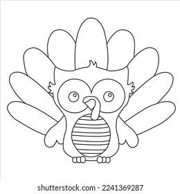 Awesome THanks Giving Coloring Page for KIds 