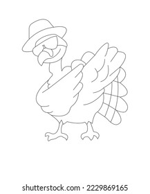 Awesome Thanksgiving coloring page for kids