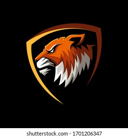 AWESOME TIGER MASCOT VECTOR PREMIUM