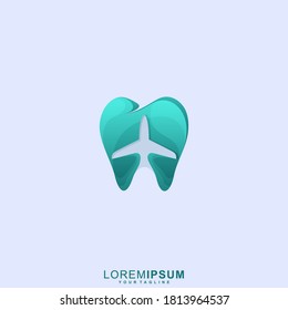 Awesome Tooth Plane Premium Logo