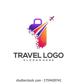 awesome travel logo vector illustrator
