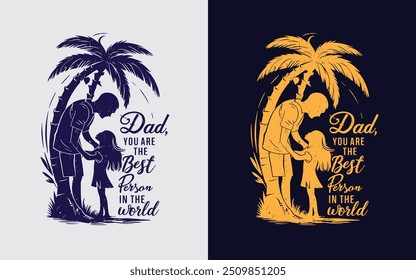 Awesome Trendy Creative Father Vector Typographic T-Shirt Design for free download.