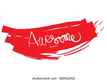 Awesome t-shirt quote lettering. Calligraphy inspiration graphic design typography element. 
