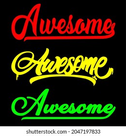 awesome typhography vector design for clothing t shirt