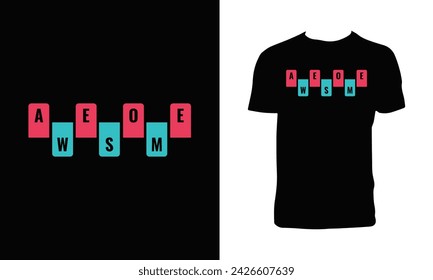 Awesome Typography And Lettering T Shirt Design. 
